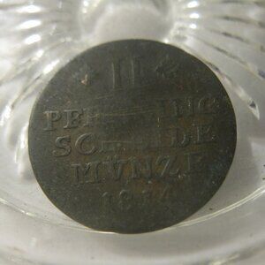 (FC-1276) 1814 German State- Principality of Brunswick-Wolfenbüttel: 2 Pfennig